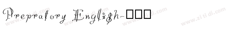 Prepratory English字体转换